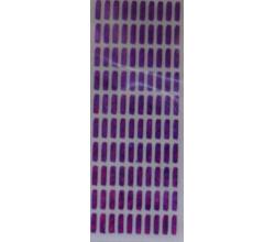 100 Buegelpailletten  Stifte 7mm x 2mm   holo lila
